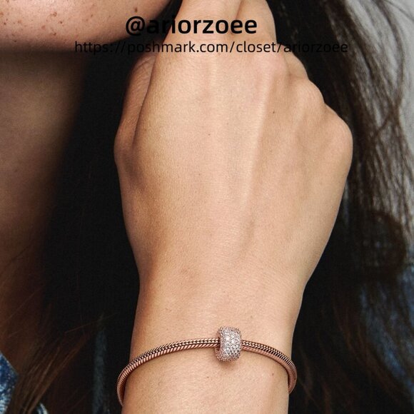 Pandora Sparkling Pavé Triple-row Charm|Pendant - Picture 2 of 2